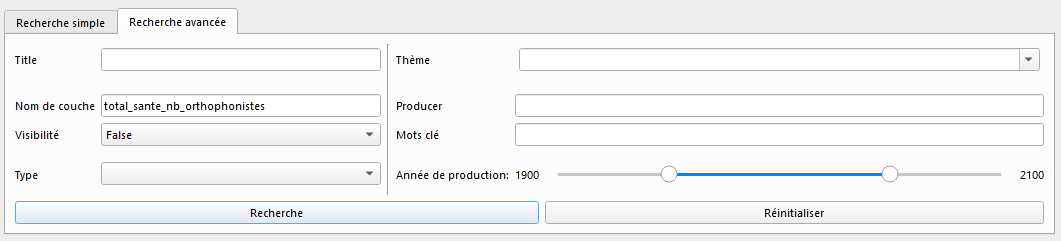 Recherche avancée