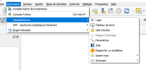 Menu plugin