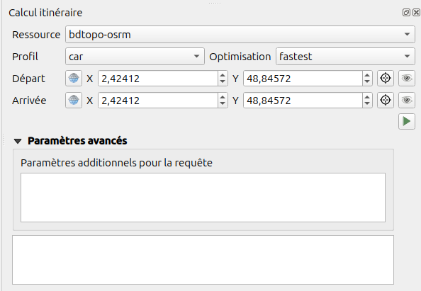 Calcul itinéraire